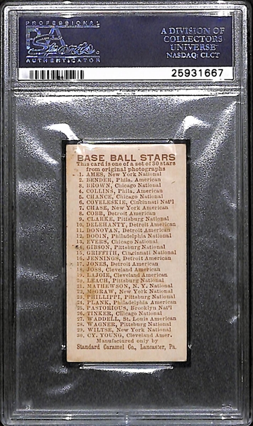 1910 E93 Standard Caramel Christy Mathewson - HOF - PSA 1.5