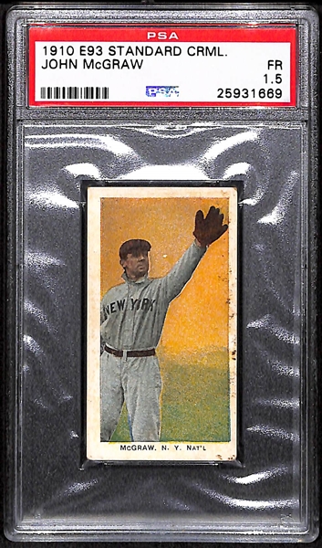 1910 E93 Standard Caramel John McGraw - HOF - PSA 1.5