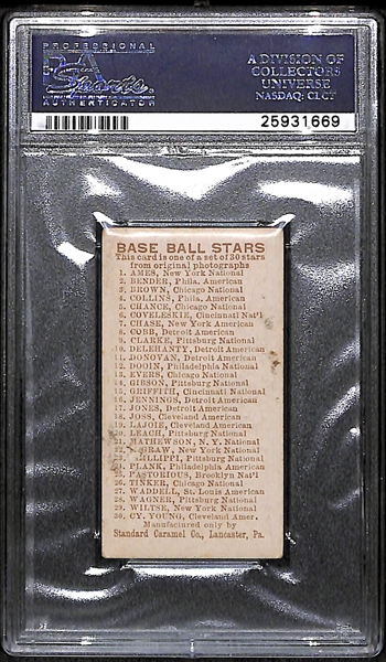 1910 E93 Standard Caramel John McGraw - HOF - PSA 1.5