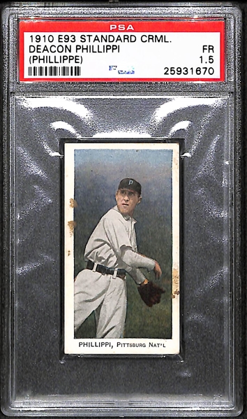 1910 E93 Standard Caramel Deacon Phillippi (Phillippe) - PSA 1.5