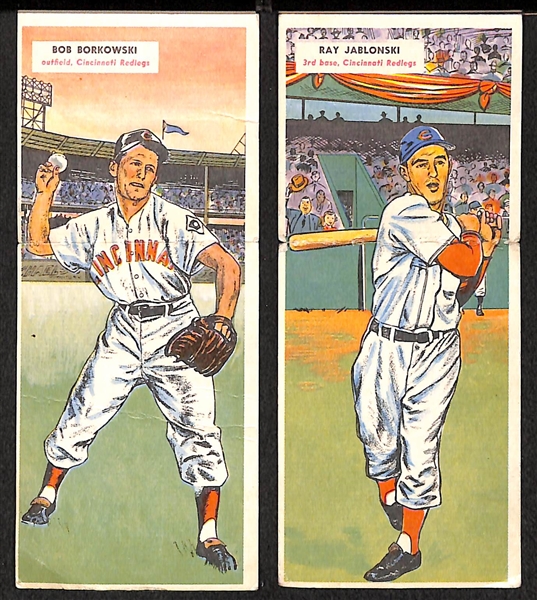 Lot of 2 - 1955 Topps Double Headers - Jablonski & Borkowski