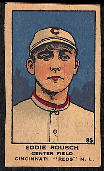 Four 1920's Strip Cards w. Eddie Rousch (HOF)