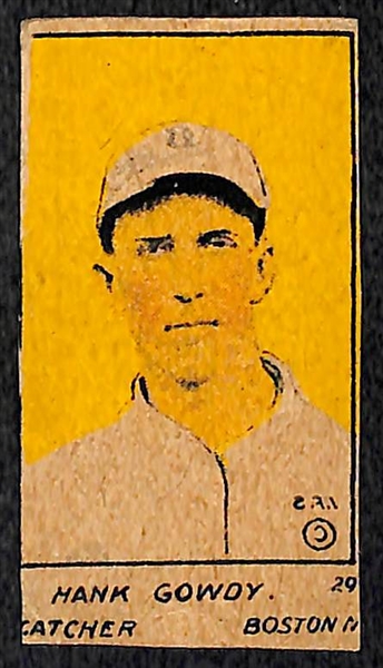 Four 1920's Strip Cards w. Eddie Rousch (HOF)