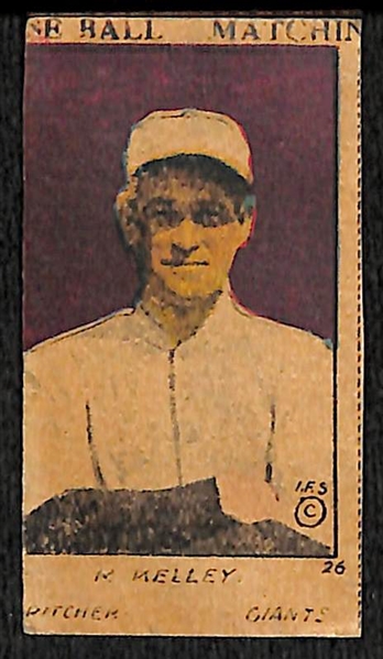 Four 1920's Strip Cards w. George Kelley (HOF)