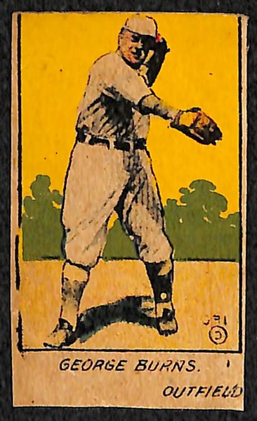 Four 1920's Strip Cards w. George Kelley (HOF)