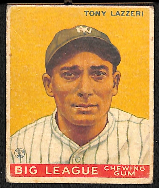 1933 Goudey #31 Tony Lazzeri (HOF) Card