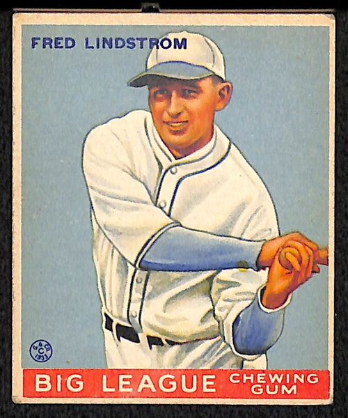 1933 Goudey #133 Fred Lindstrom (HOF) Card