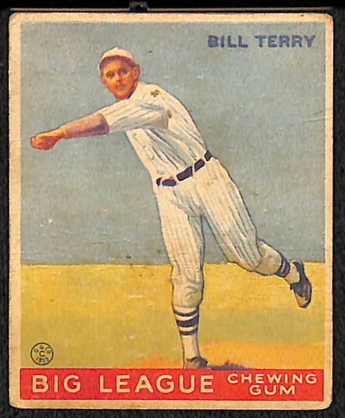 1933 Goudey #20 Bill Terry (HOF) Card