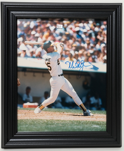 Lot of 2 Mark McGwire Signed & Framed 8 x 10 Photos - JSA