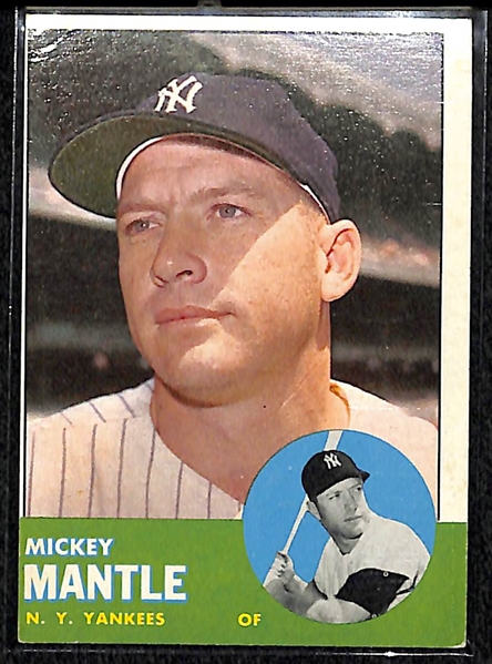 1963 Topps #200 Mickey Mantle Card