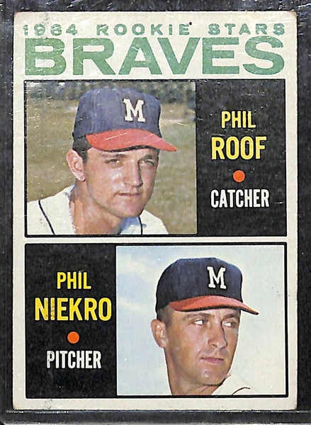 Lot of 19 Topps Baseball Cards from 1959-1964 w. Phil Niekro Rookie