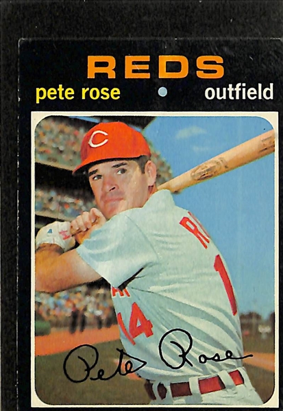 Lot of 39 Topps Baseball Cards & Inserts 1968-1974 w. Pete Rose