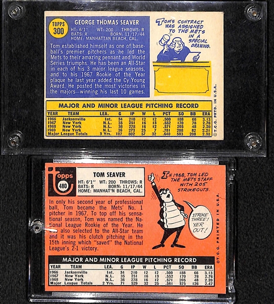 Lot of 2 Tom Seaver Cards - 1969 & 1970 Topps