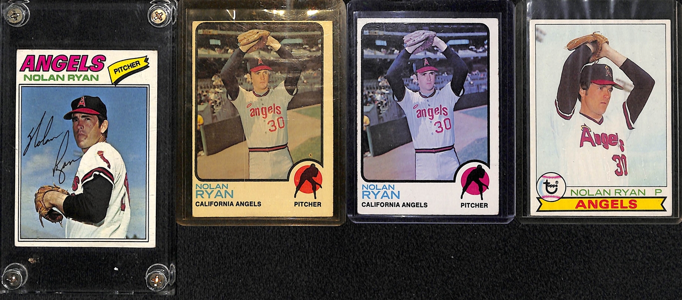 Lot of 11 Nolan Ryan Cards w. 1973 Topps