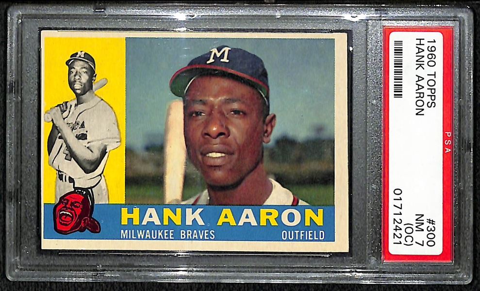 1960 Topps #300 Hank Aaron - PSA 7