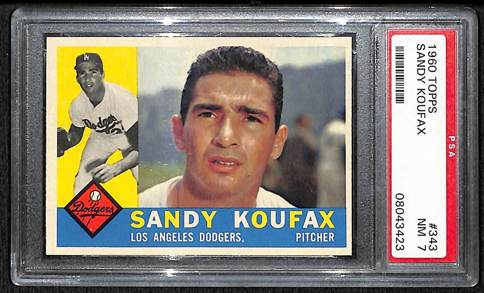 1960 Topps #343 Sandy Koufax - PSA 7