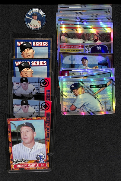 Mickey Mantle Lot of Cards and 1964 Coin