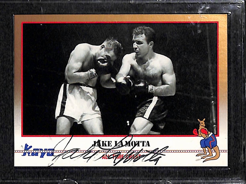 Lot of Basketball and Boxing Cards w. Jake LaMotta Autograph Card