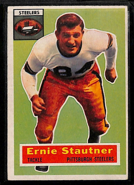 At Auction: (7) 1956 TOPPS FOOTBALL CARDS with STARS!