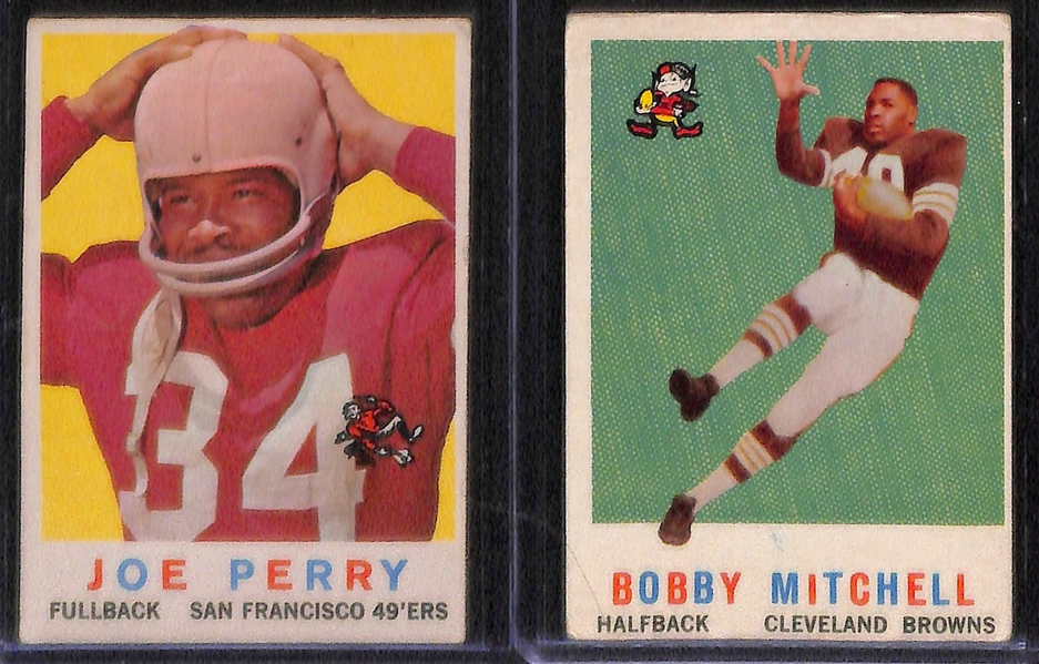 Lot of 80 Assorted 1959 Topps Football Cards w. Joe Perry