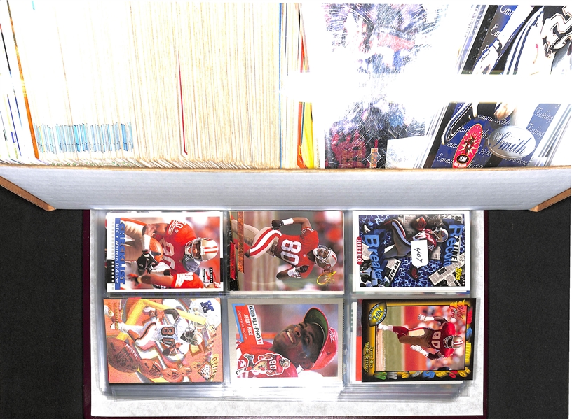 Lot of 350+ Football Cards from Various Years w. Jerry Rice