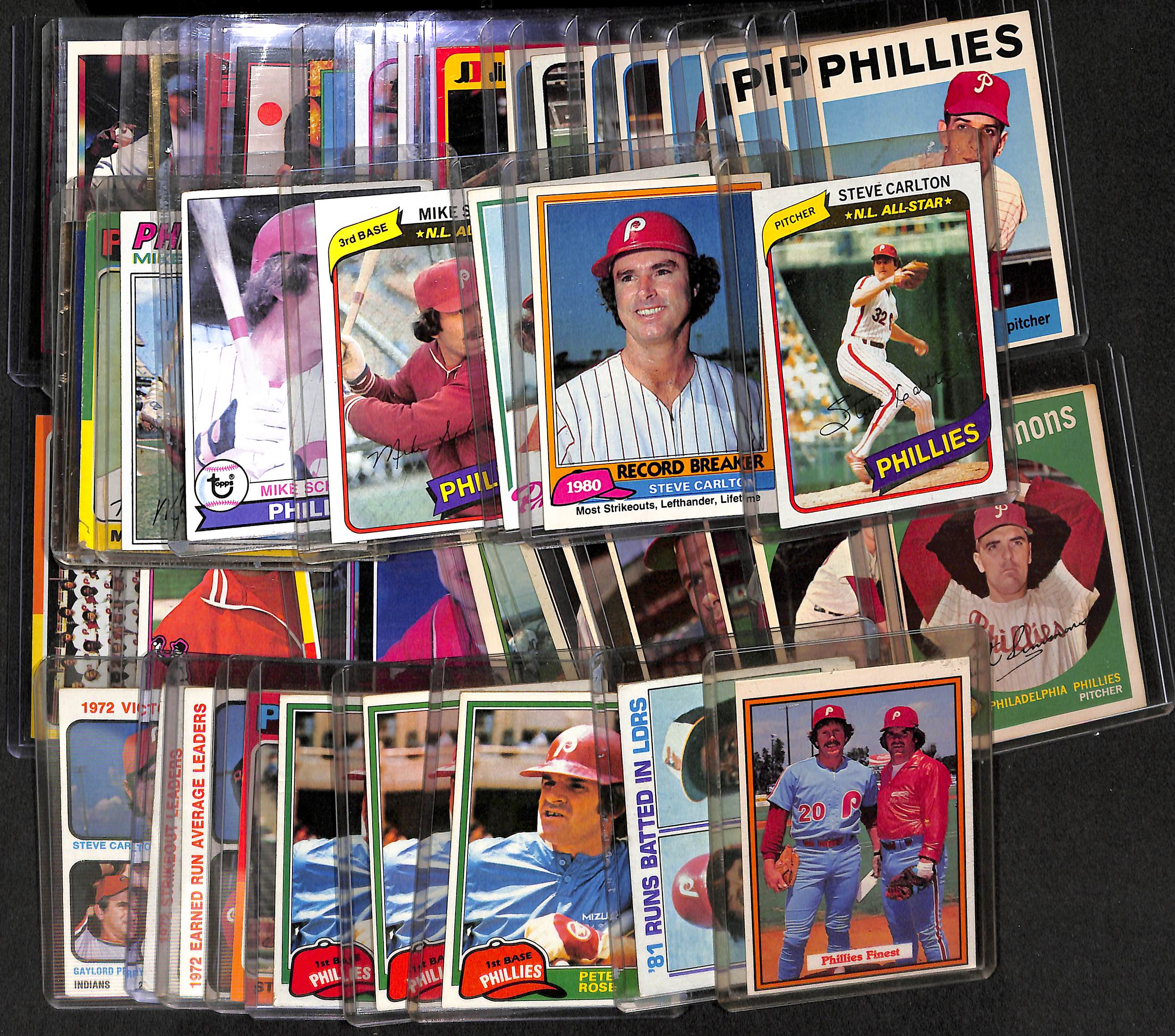 Lot Detail Lot of 50 Philadelphia Phillies Assorted Baseball Cards