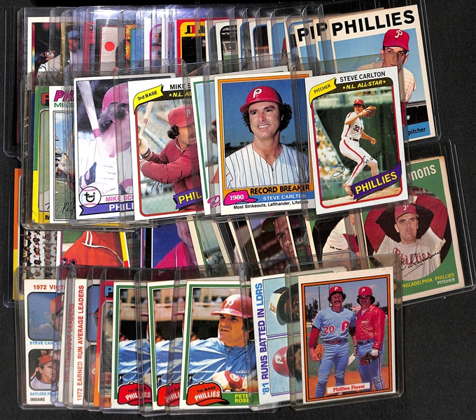 Lot of 50 Philadelphia Phillies Assorted Baseball Cards from 1959-1994 w. Mike Schmidt