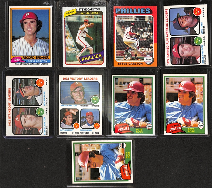 Lot of 50 Philadelphia Phillies Assorted Baseball Cards from 1959-1994 w. Mike Schmidt