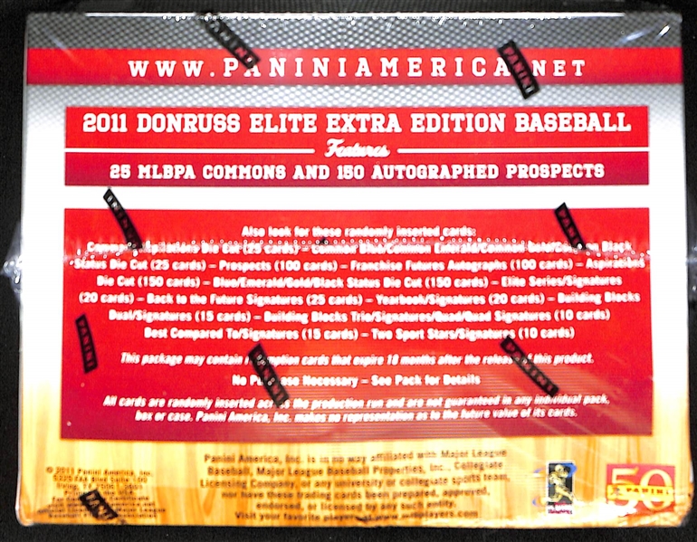 2011 Donruss Elite Baseball Hobby Box