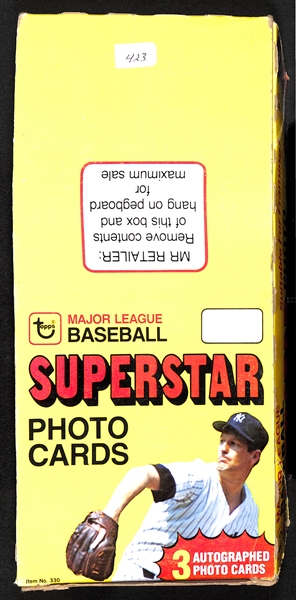 1980 Topps Superstar Baseball 5x 7 Cards Box