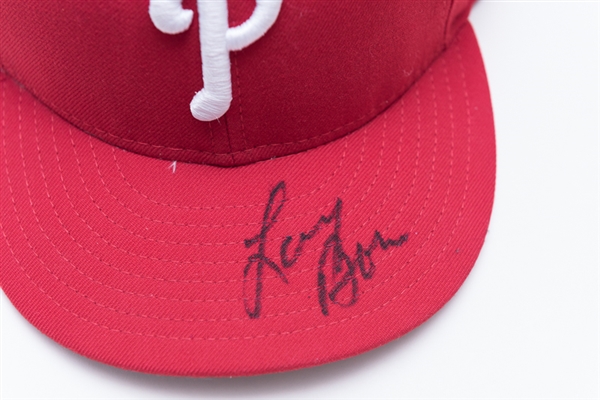 Larry Bowa & Darren Daulton Signed Phillies Hats