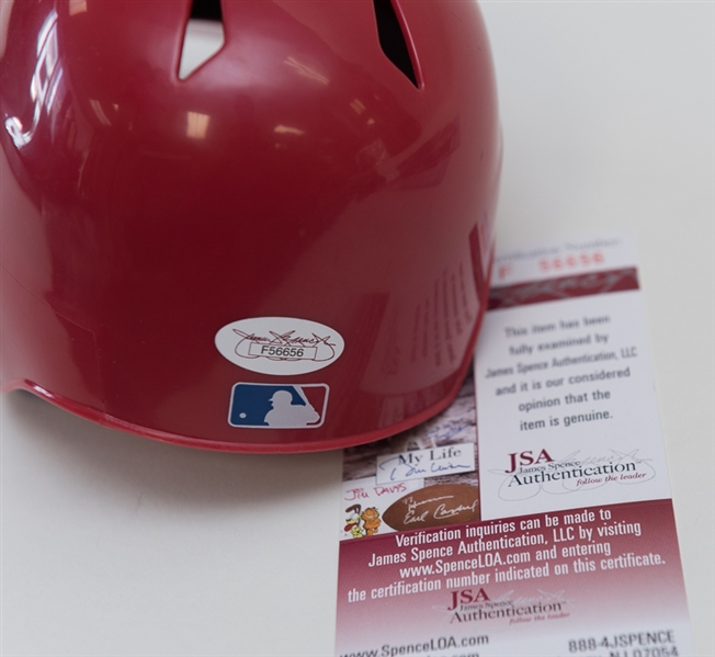 Phillies Autograph Lot w. Domonic Brown Mini Helmet