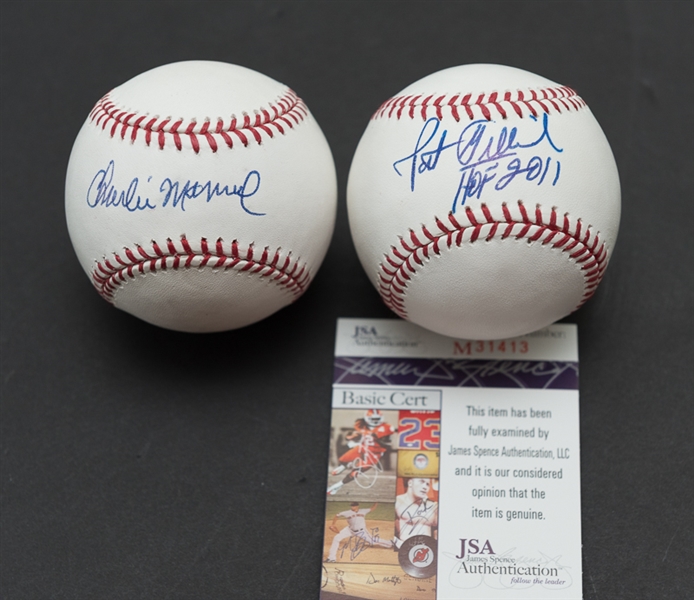 Charlie Manuel & Pat Gillick Signed Baseballs