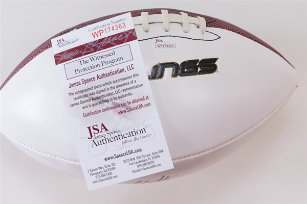 John Cappelletti Signed White Panel Rawlings Football - JSA