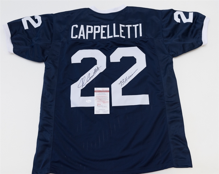 John Cappelletti Signed Penn State Blue & White Jersey - JSA
