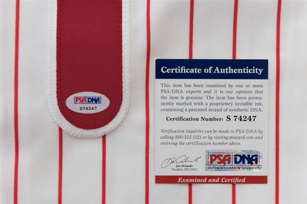 Carlos Ruiz Signed Phillies Jersey - PSA