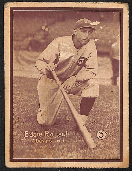 Lot of 2 - 1931 W517 Hall of Famers - Fred Rausch & Freddy Lindstrom