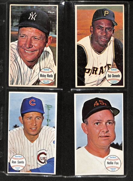 Lot Of 33 Assorted 1964 Topps Giant Baseball Cards w. Mantle & Clemente