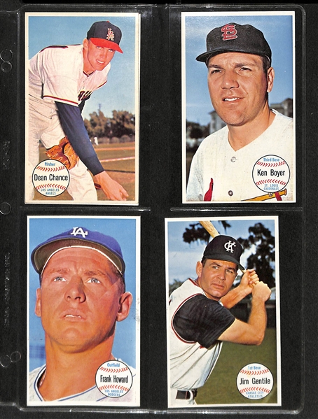 Lot Of 33 Assorted 1964 Topps Giant Baseball Cards w. Mantle & Clemente