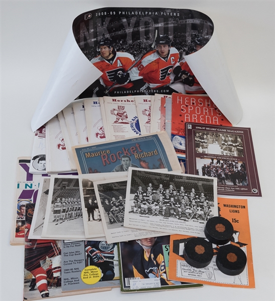 Hockey Program & Memorabilia Lot