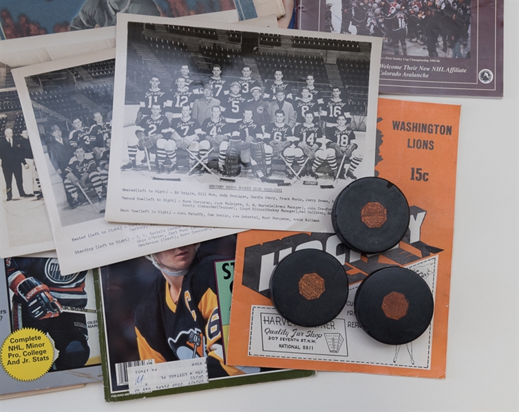 Hockey Program & Memorabilia Lot