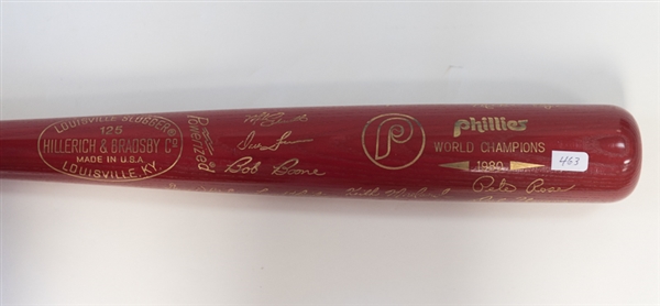 1980 Phillies Commemorative World Series Champions Bat