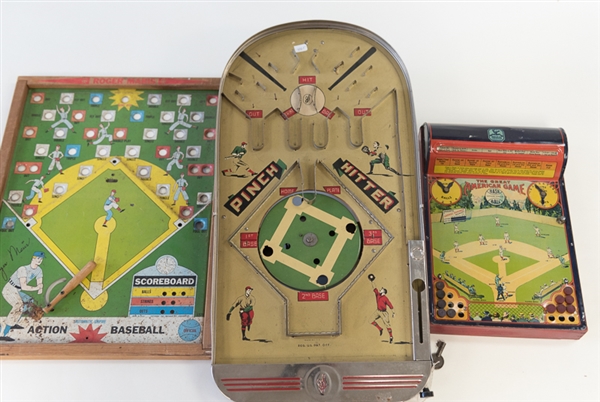 Lot Of 3 Baseball Pinball Games