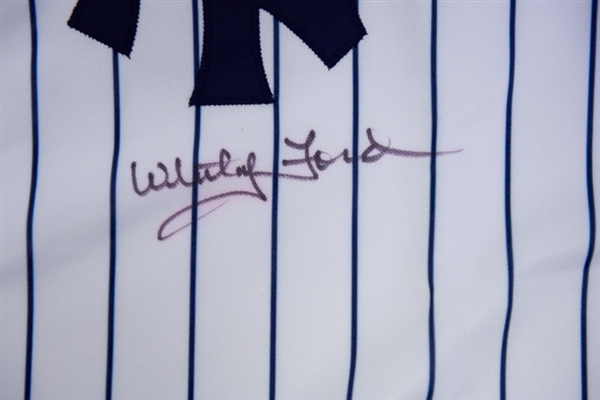 Whitey Ford Signed Yankees Jersey - PSA