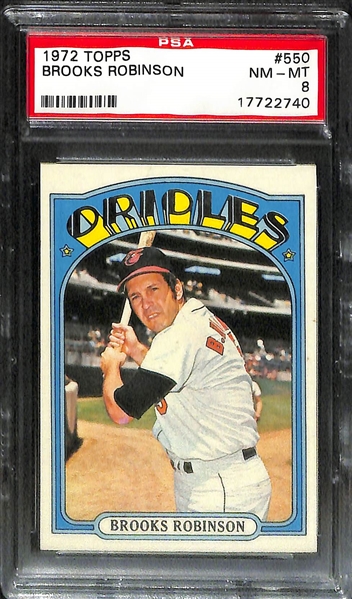 Lot Of 5 Brooks Robinson PSA Graded Cards w. 1959 Topps