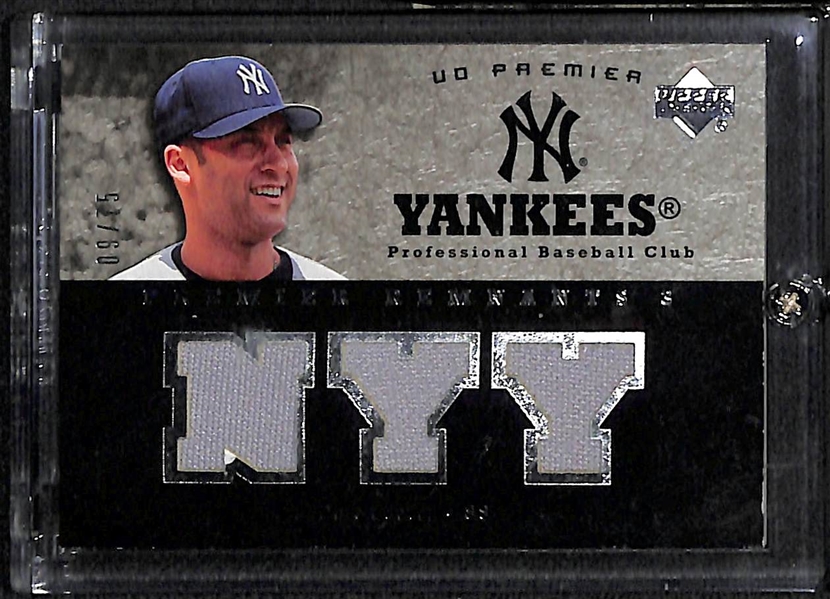 Lot Of 3 Yankees Auto & Jersey Cards w. Derek Jeter