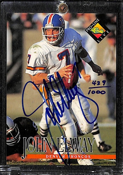 Lot Of 2 John Elway Autograph Cards