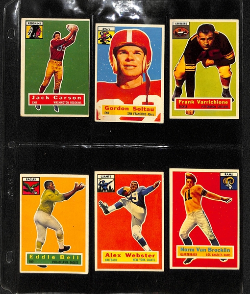 1956 Topps Football Complete Card Set w. Moore RC