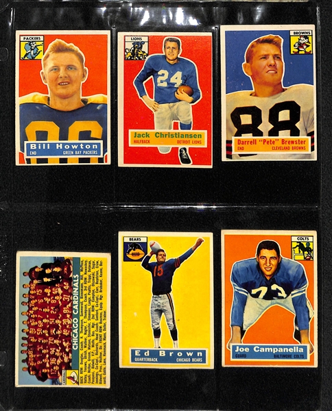 1956 Topps Football Complete Card Set w. Moore RC