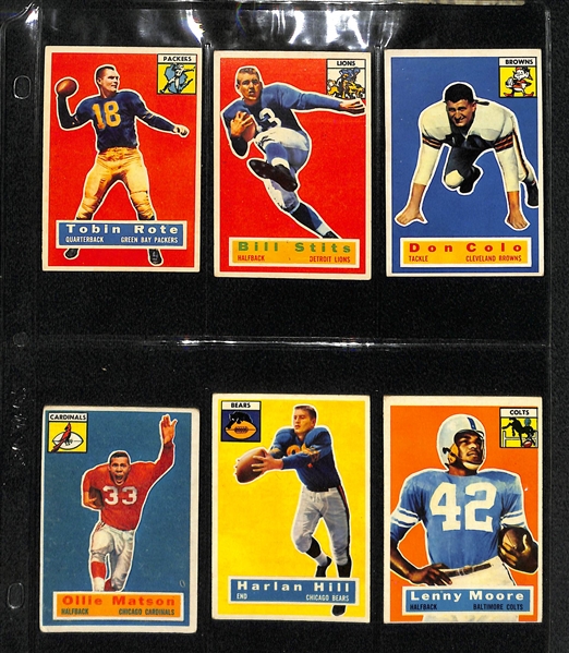 1956 Topps Football Complete Card Set w. Moore RC